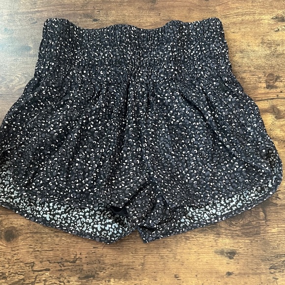 FP Movement by Free People Pants - FP Movement by Free People Black, Gray and White High Waist Shorts